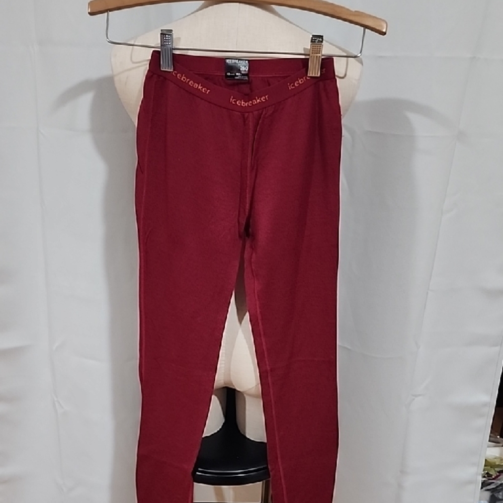 Icebreaker Merino Red Leggings